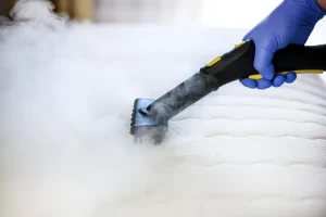 Deep cleaning with a steam cleaner