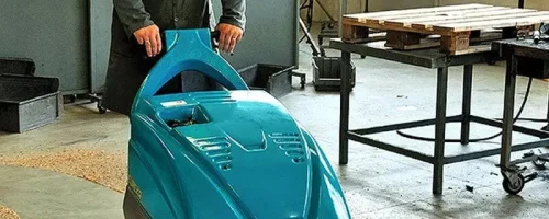 Eureka Kobra Walk Behind Battery Powered Sweeper